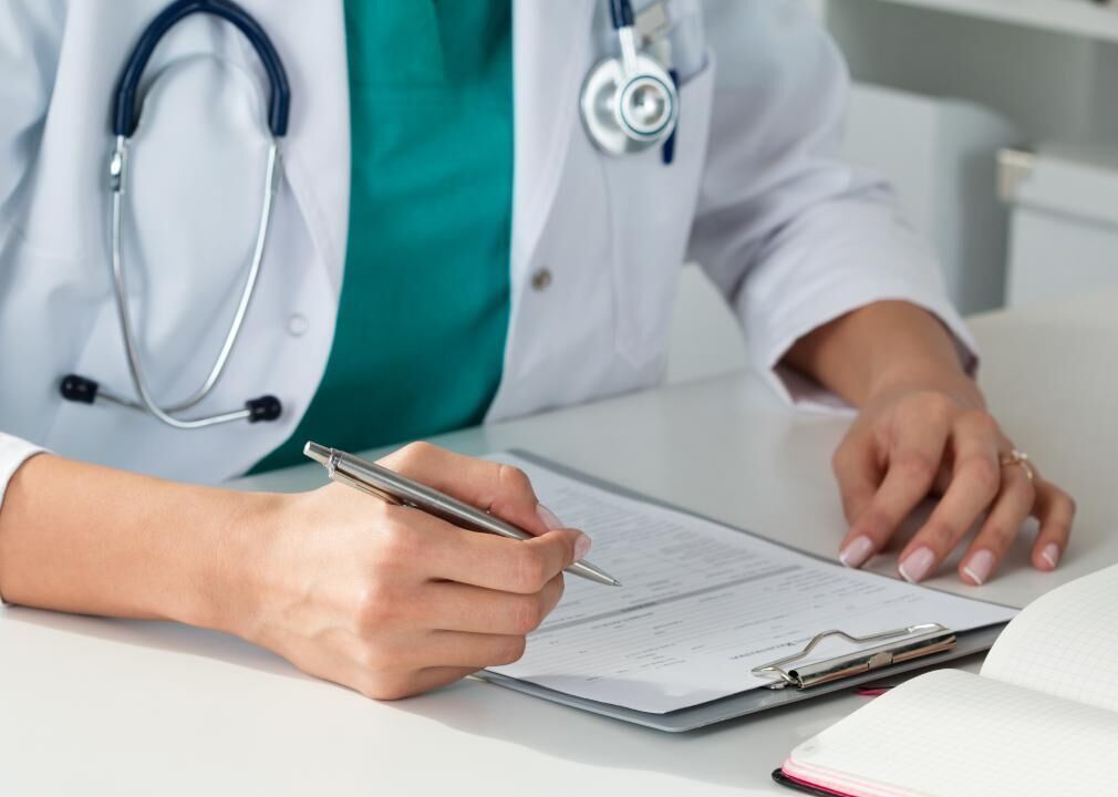 TV shows few instances of medical paperwork, health insurance issues, or high bills
